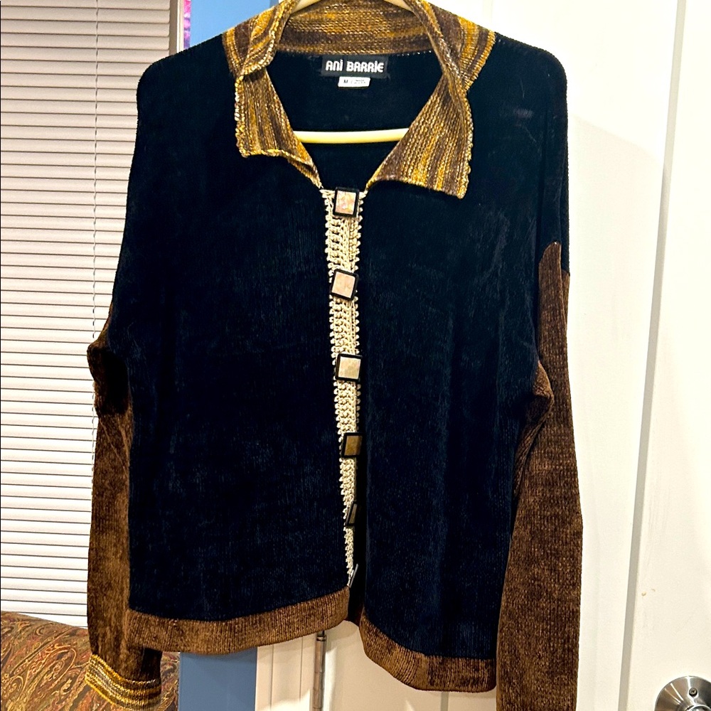 Ani Barrie vintage hand knit sweater. One of a kind